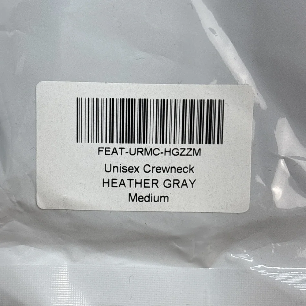 Feat Unisex Medium FlowTech Roam Crewneck Heather Gray 4 Way‎ Stretch NEW